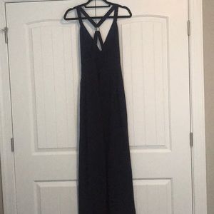 NBD Dresses - Navy floor length dress. High leg slit. Size M NBD Dresses - Navy floor length dress. High leg slit. Size M